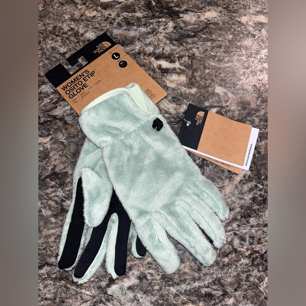 The North Face Women’s Osito Etip Gloves Misty Sage Size Large